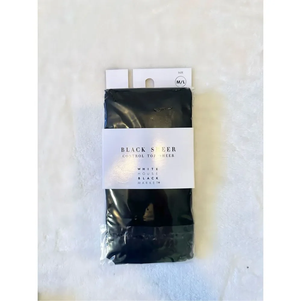 White House black market - sheer tights with control top- size xl